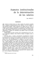 Aspectos institucionales de la terminación de los salarios