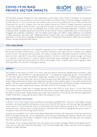 COVID-19 in Iraq: private sector impacts