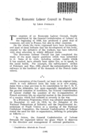 The Economic Labour Council in France