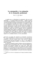 La automación y la evaluación de la formación profesional