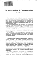 Le service médical de l'assurance sociale