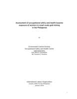 Assessment of occupational safety and health hazards exposure of workers in small-scale gold mining in the Philippines