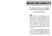La América latina en las Conferencias Internacionales del Trabajo
