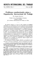 Problemas constitucionales suizos y Organización Internacional del Trabajo