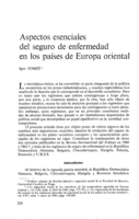 Aspectos esenciales del seguro de enfermedad en los países de Europa oriental