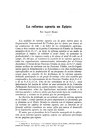 La reforma agraria en Egipto