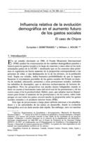 Influencia relativa de la evolución demográfica en el aumento futuro de los gastos sociales: el caso de Chipre