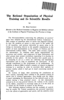 The rational organisation of physical training and its scientific results