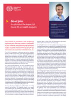 Good jobs to minimize the impact of Covid-19 on health inequity