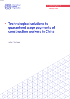 Technological solutions to guaranteed wage payments of construction workers in China