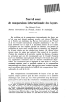 Nouvel essai de comparaison internationale des loyers