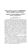 Proposiciones para la estabilización de los cambios internacionales: análisis de los planes británico, canadiense, francés y estadounidense