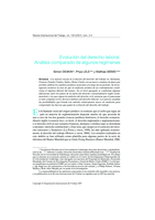 Evolución del derecho laboral: análisis comparado de algunos regímenes