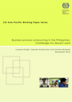 Business process outsourcing in the Philippines: challenges for decent work