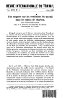 Une enquête sur les conditions du travail dans les mines de charbon