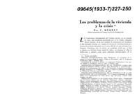 Los problemas de la vivienda y la crisis