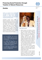 Zambia: financing social protection through taxation of natural resources