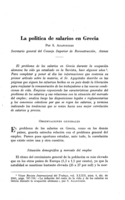 La política de salarios en Grecia