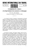 L'adaptation des salaires à la dépréciation de la monnaie en Allemagne