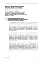 Approches participatives pour améliorer la santé, la sécurité et les conditions de travail dans l'économie informelle: expériences du Cambodge, de la Thaïlande et du Viet Nam