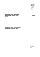 Employment policy implementation mechanisms in Burkina Faso