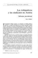 Las trabajadoras y los sindicatos en Austria: informe provisional