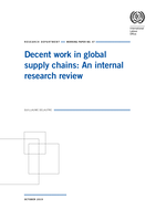 Decent work in global supply chains: an internal research review