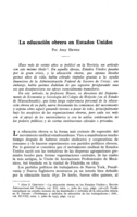 La educación obrera en Estados Unidos