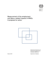 Measurement of the employment and labour-related impacts of MNE: a proposal for action