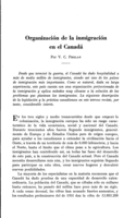 Organización de la inmigración en el Canadá