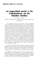 La seguridad social y los trabajadores en los Estados Unidos