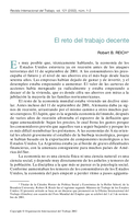 El reto del trabajo decente