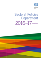 Sectoral Policies Department: 2016-17 highlights