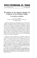 El empleo de las mujeres después de la guerra en los Estados Unidos: un pronóstico estadístico