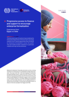 Progressive access to finance and support to encourage enterprise formalization: experiences from Egypt and Chile
