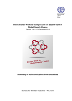 Summary of main conclusions from the debate