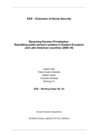 Reversing pension privatization: rebuilding public pension systems in Eastern Europe and Latin American countries (2000-18)