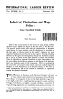 Industrial fluctuations and wage policy: some unsettled points