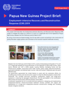 Papua New Guinea project brief: employment-intensive recovery and reconstruction response (E3R) 2019