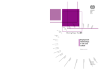 Employment relationships in arts and culture