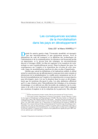 Les conséquences sociales de la mondialisation dans les pays en développement