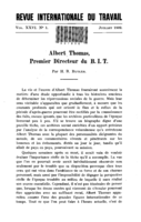 Albert Thomas: premier directeur du B.I.T.