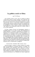 La política social en China