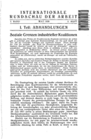 The control of industrial combinations from the social standpoint