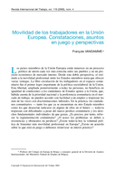 Movilidad de los trabajadores en la Unión Europea: constataciones, asuntos en juego y perspectivas