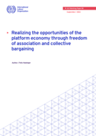 Realizing the opportunities of the platform economy through freedom of association and collective bargaining