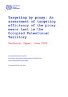 Targeting by proxy: an assessment of targeting efficiency of the proxy means test in the Occupied Palestinian Territory, technical paper