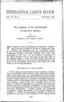 The congress of the International Co-operative Alliance