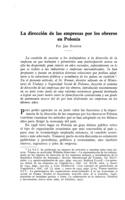 La dirección de las empresas por los obreros en Polonia