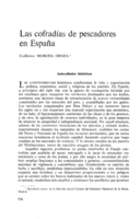 Las cofradías de pescadores en España